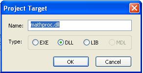 Project Target (.exe, .dll, .lib, .mdl)